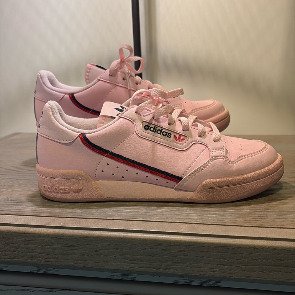 Pink Adidas sneakers
